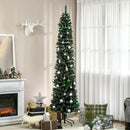 Christmas Tree Snow Dipped Pencil 6.5ft