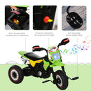 HOMCOM Toddlers Trike - Pedal Bike with 3 wheels - Green