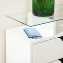 White Slimline Shoe Cabinet
