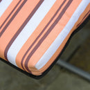 Outsunny Sun Loungers Set Folding - Orange/Brown