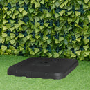 Outsunny Set of 4 Cantilever Parasol Base, Up to 130kg Sand 90kg Water, Black