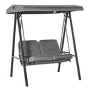 Outsunny- Cushioned Swing Chair with Canopy - Grey
