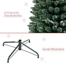 Christmas Tree Snow Dipped Pencil 6.5ft