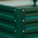 Outsunny Set Of 2 Raised Garden Bed Galvanised Planter Box Easy Setup Green