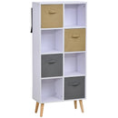 Particle Board Elevated 8-Cube Storage Unit White