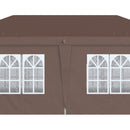 Outsunny 3 x 6m Pop Up Gazebo Height Adjustable Party Tent w/ Storage Bag Brown