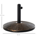 Outsunny Umbrella Base Antique Bronze