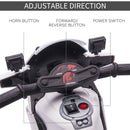 HOMCOM Kids Electric Ride On Motorcycke 6v - White