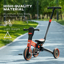 HOMCOM Baby Tricycle 4in1 Stroller with Handle - Red