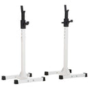 HOMCOM Power Rack Weight Stand Bar Barbell Squat Stand Spotter, for Home Workout