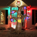 Halloween Inflatable Ghost Tree with Bats 8'